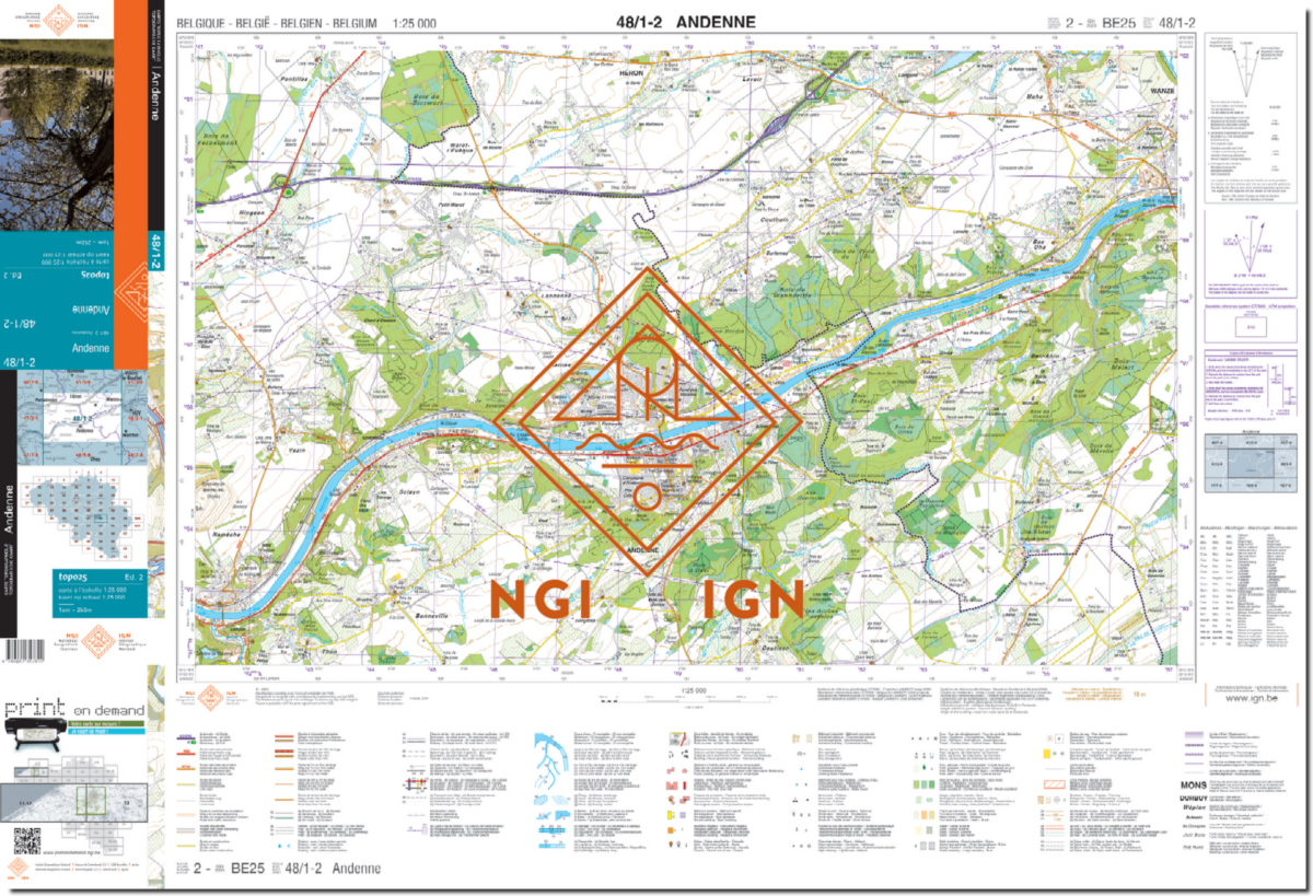 Andenne - Webshop de l'Institut géographique national
